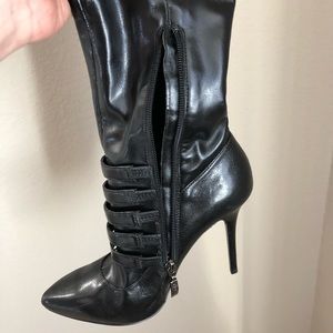 Guess knee high heel boots. Lightly worn